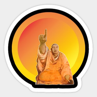 Sunset Monk Sticker